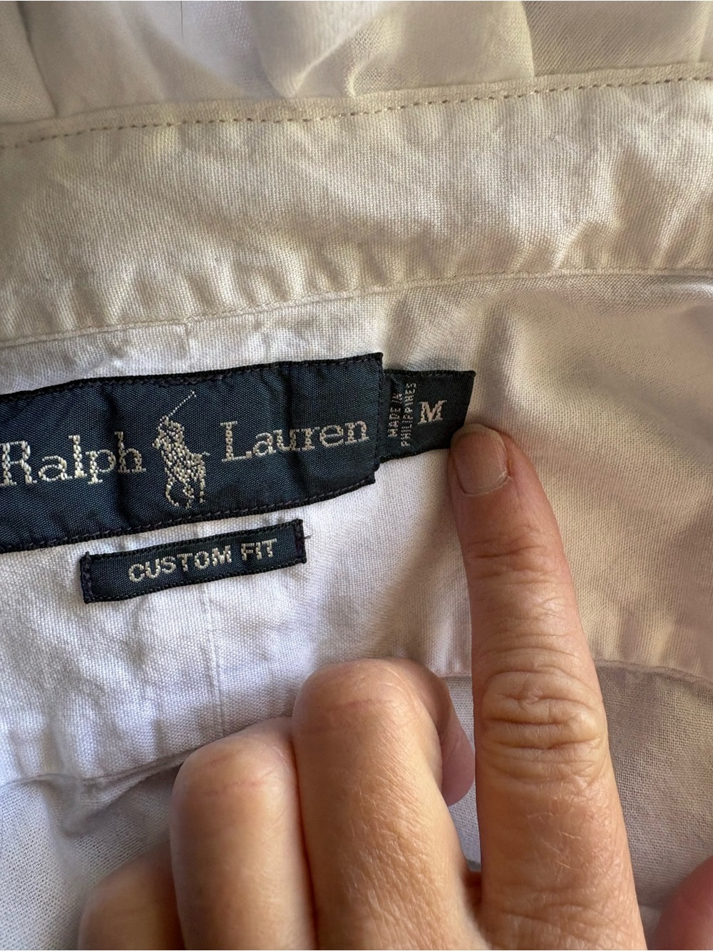 Reworked Cropped Ralph Lauren Ruffle Collar Button Down Size S - Picture 10 of 12